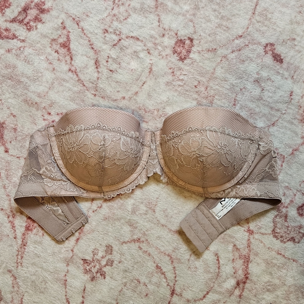 Maidenform Pink Push-up Strapless Bra